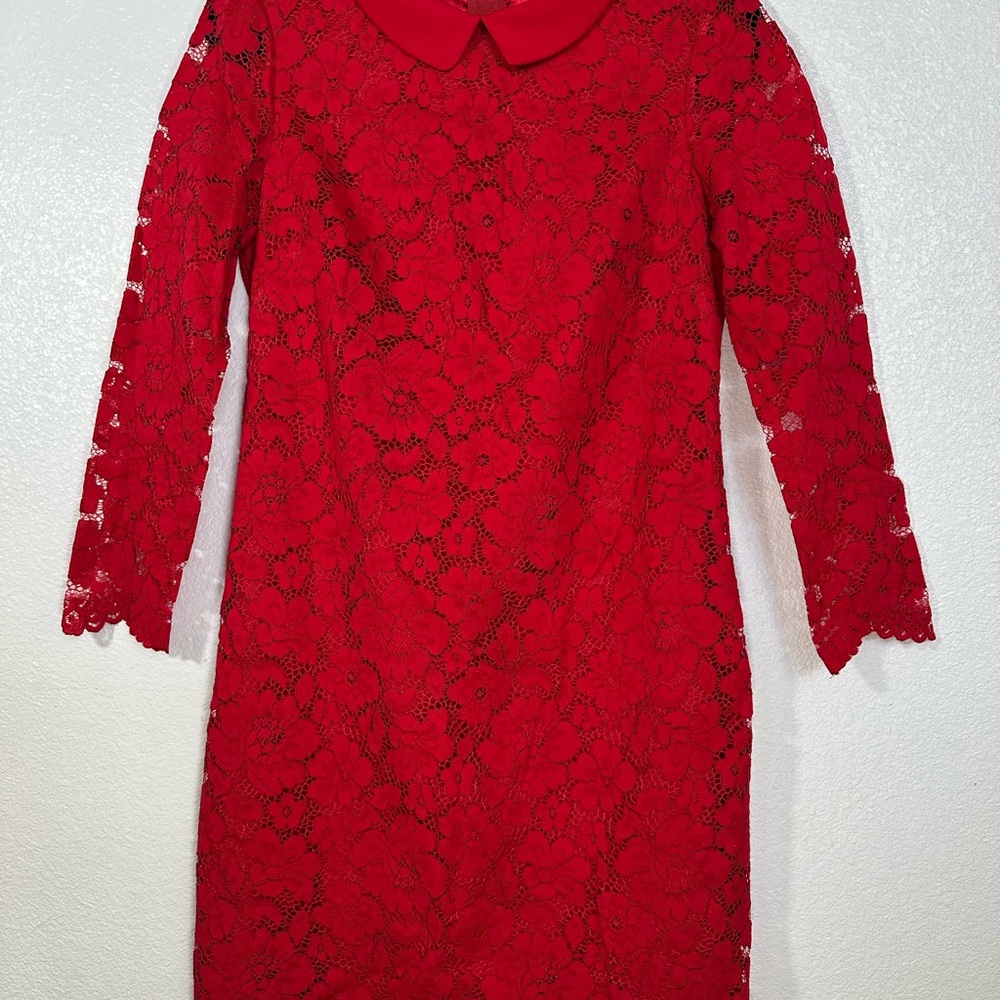 Ted Baker London Vibrant Red Lace Dress